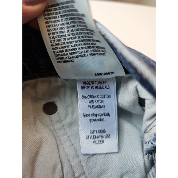 Agolde Women's Blue Wilder Ankle Straight Leg Jeans Size 30 - Picture 5 of 6